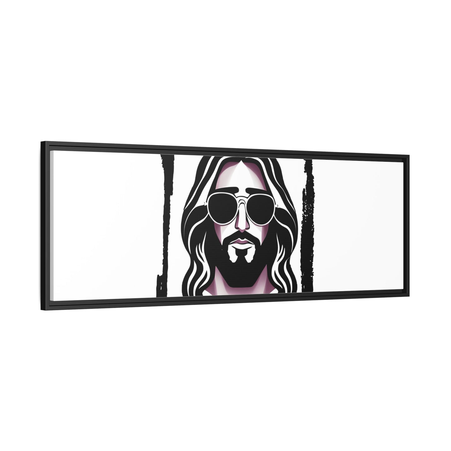 "I'll Be Back...Jesus" Matte Canvas, Framed (Multi-color)