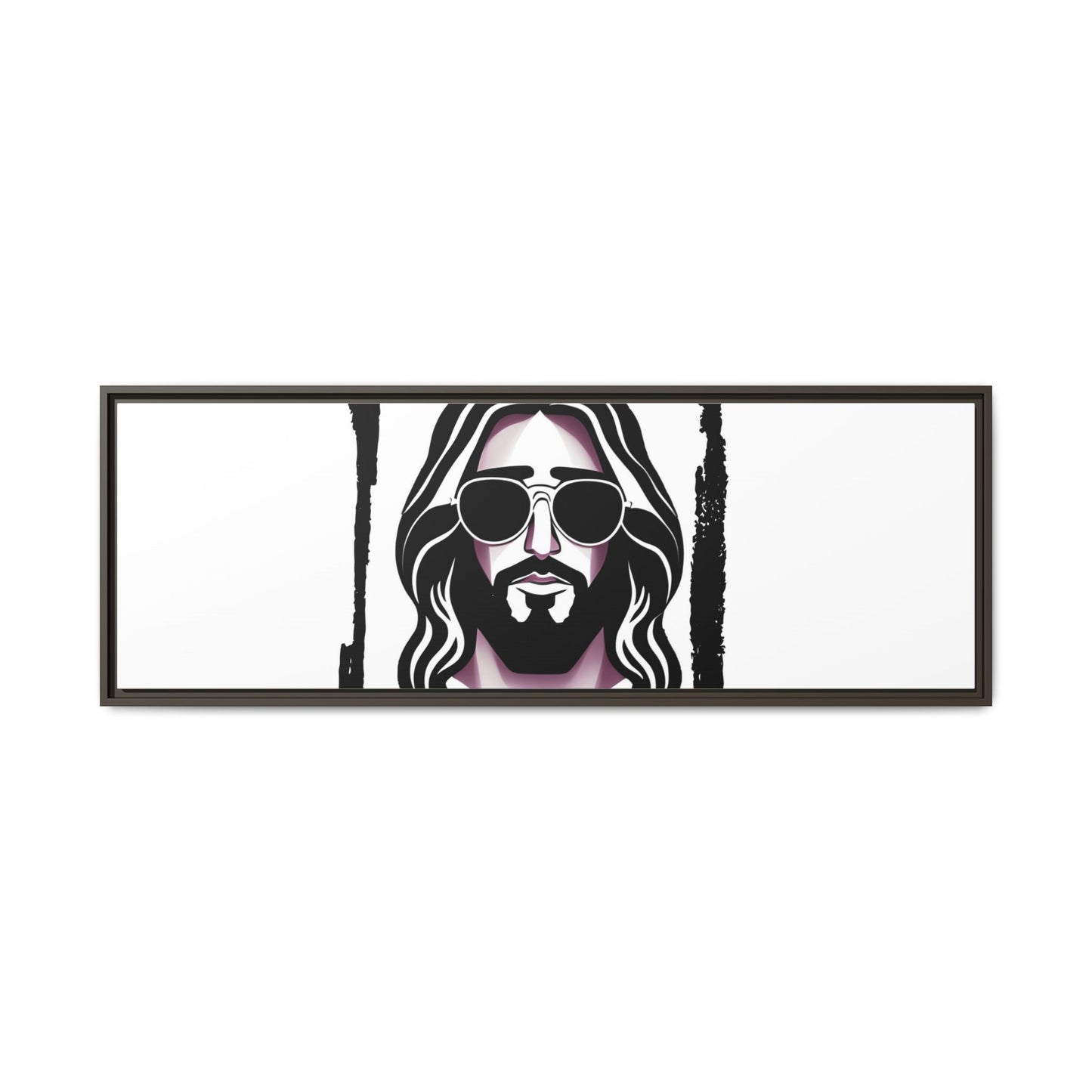 "I'll Be Back...Jesus" Matte Canvas, Framed (Multi-color)