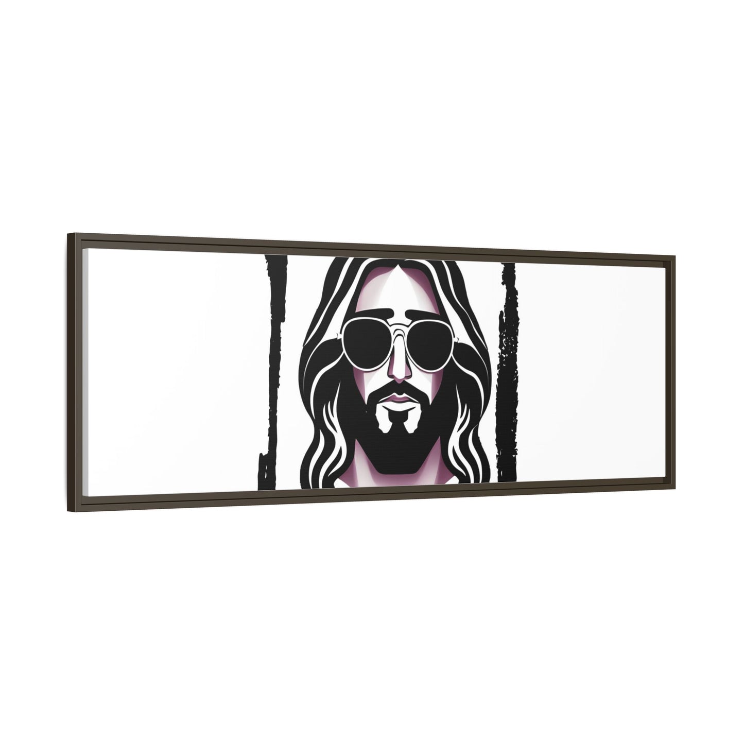 "I'll Be Back...Jesus" Matte Canvas, Framed (Multi-color)