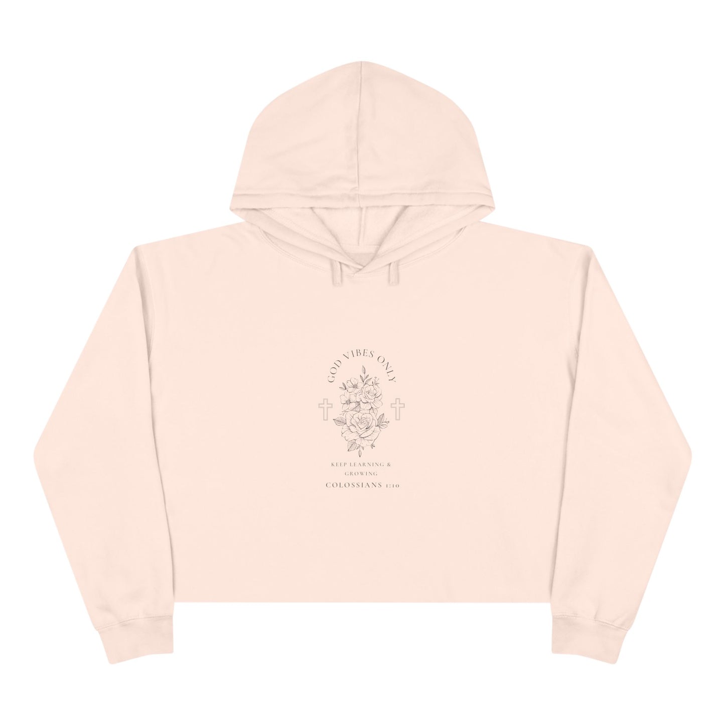 God Vibes Only Crop Hoodie