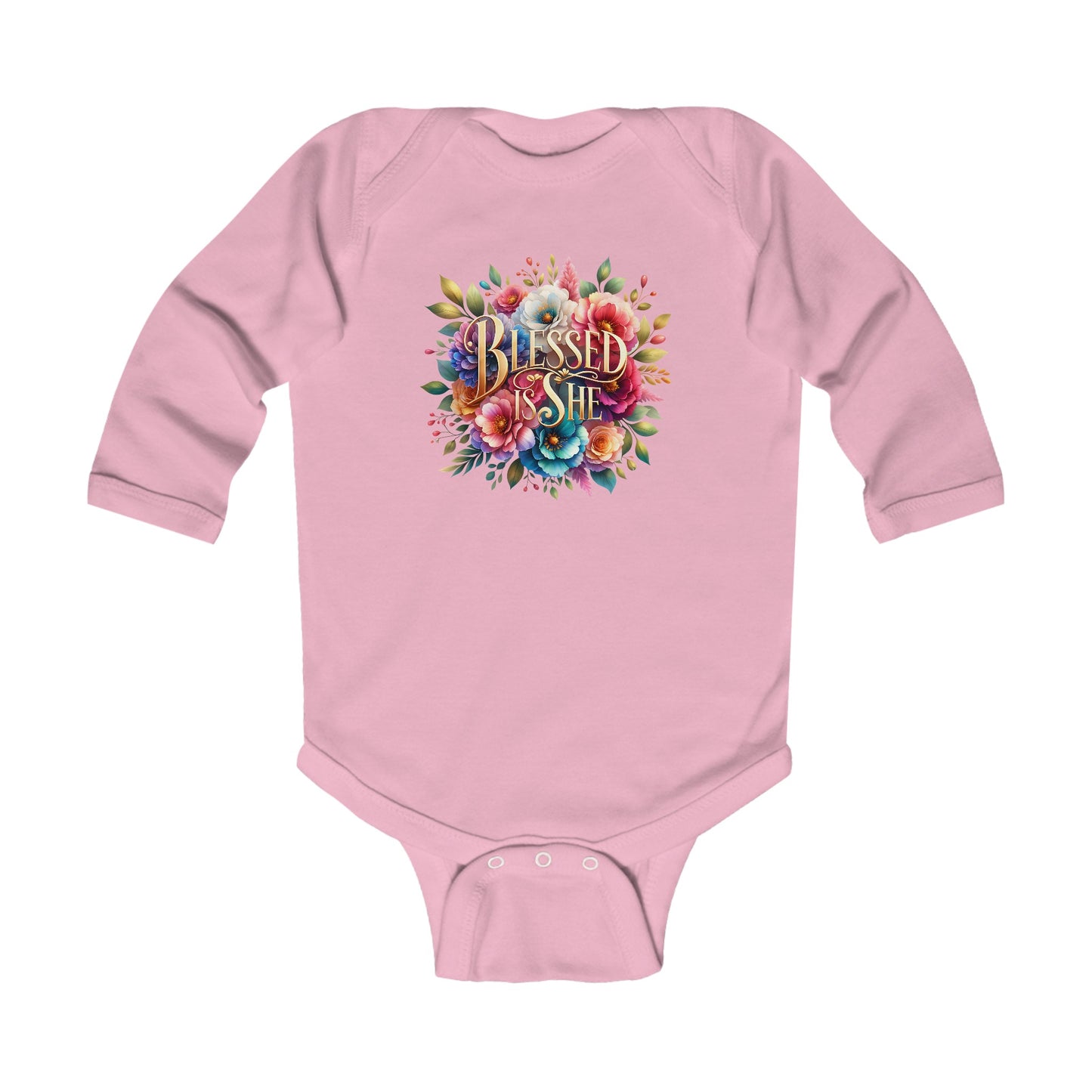 Blessed is She Infant Long Sleeve Bodysuit