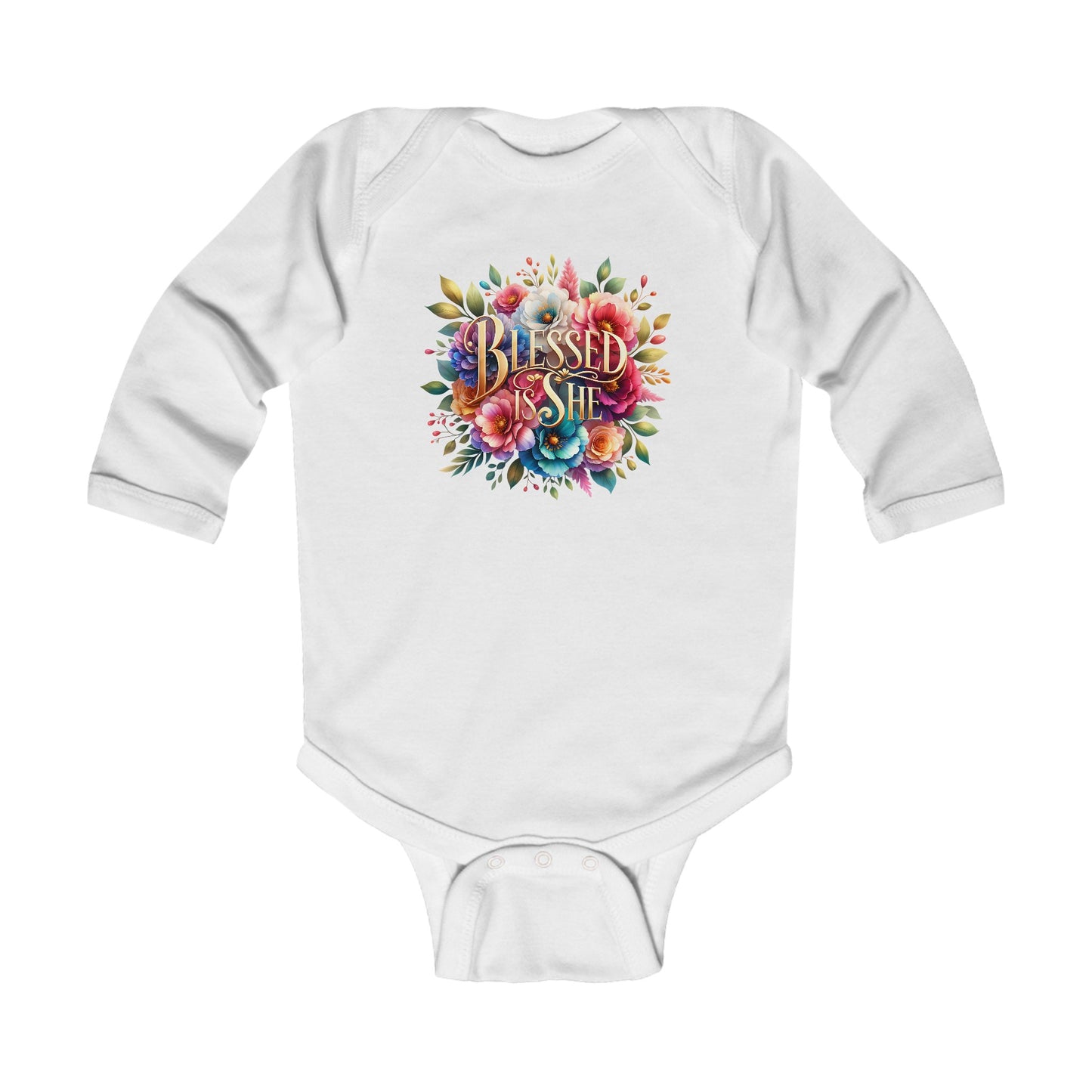 Blessed is She Infant Long Sleeve Bodysuit