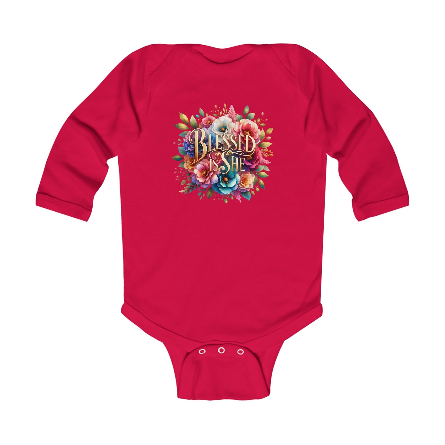 Blessed is She Infant Long Sleeve Bodysuit