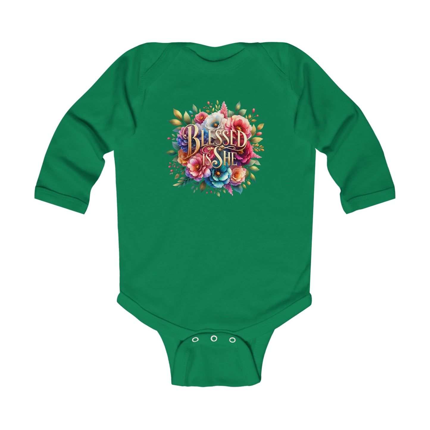 Blessed is She Infant Long Sleeve Bodysuit