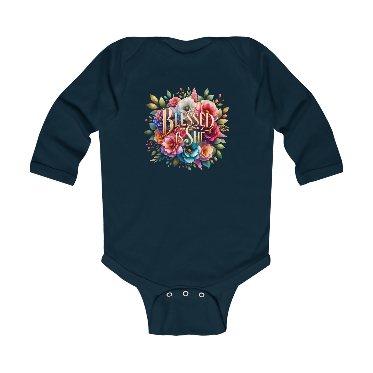 Blessed is She Infant Long Sleeve Bodysuit