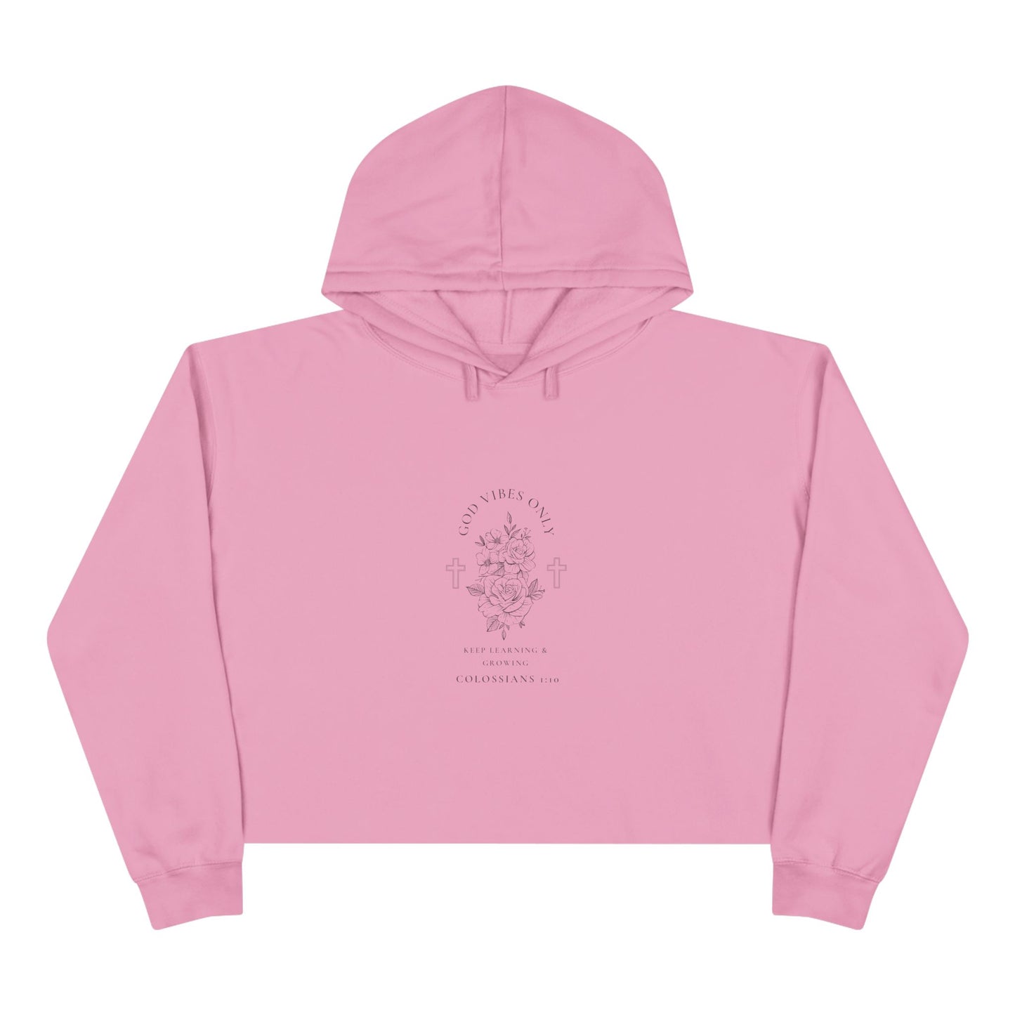 God Vibes Only Crop Hoodie