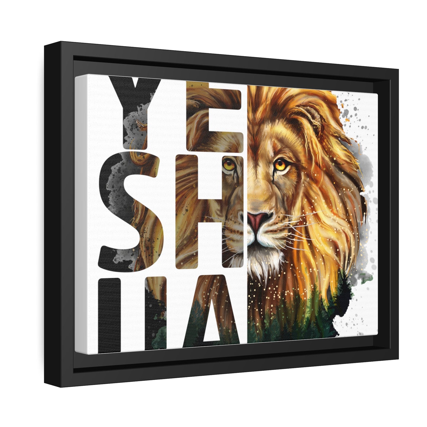 Yeshua Matte Canvas, Black Frame