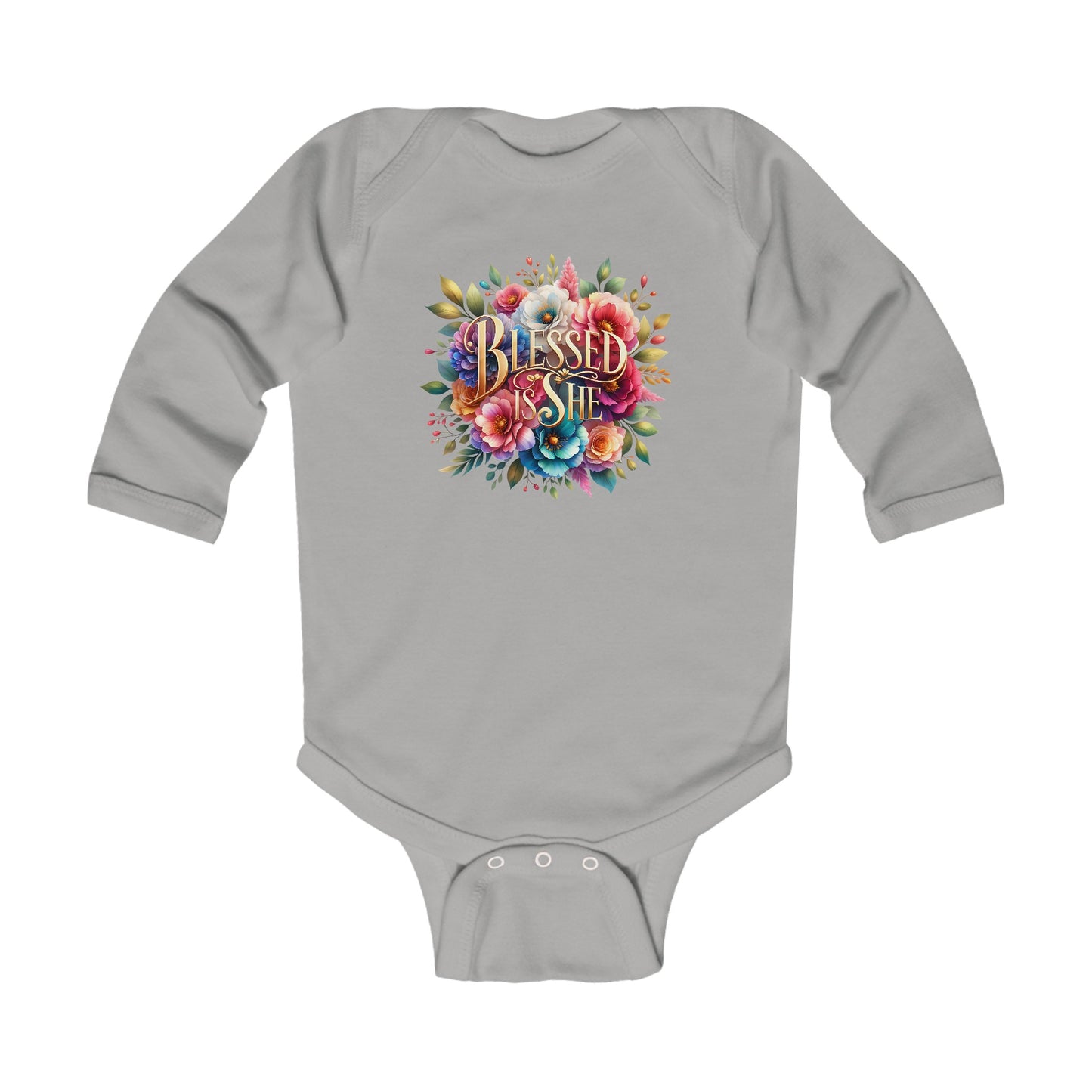 Blessed is She Infant Long Sleeve Bodysuit