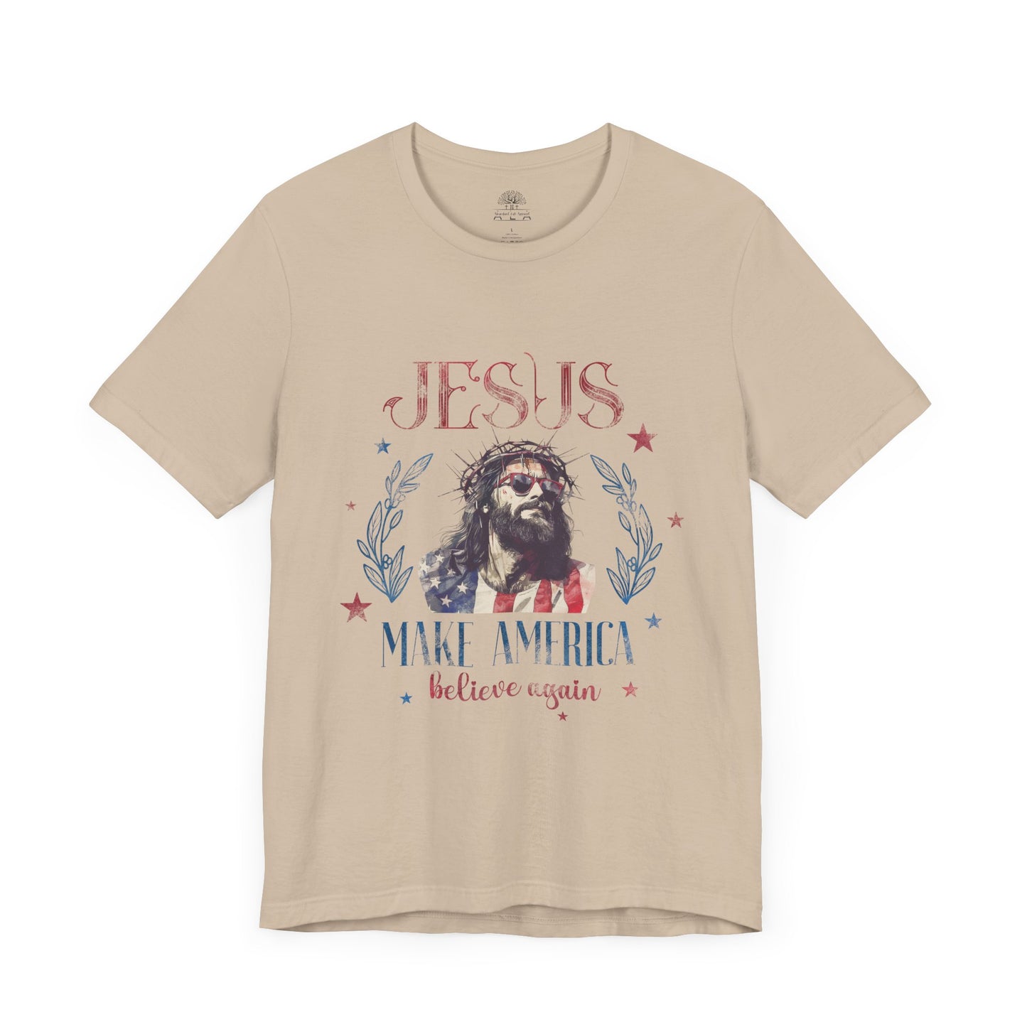 Jesus Make America Pray Again Unisex Jersey Short Sleeve Tee