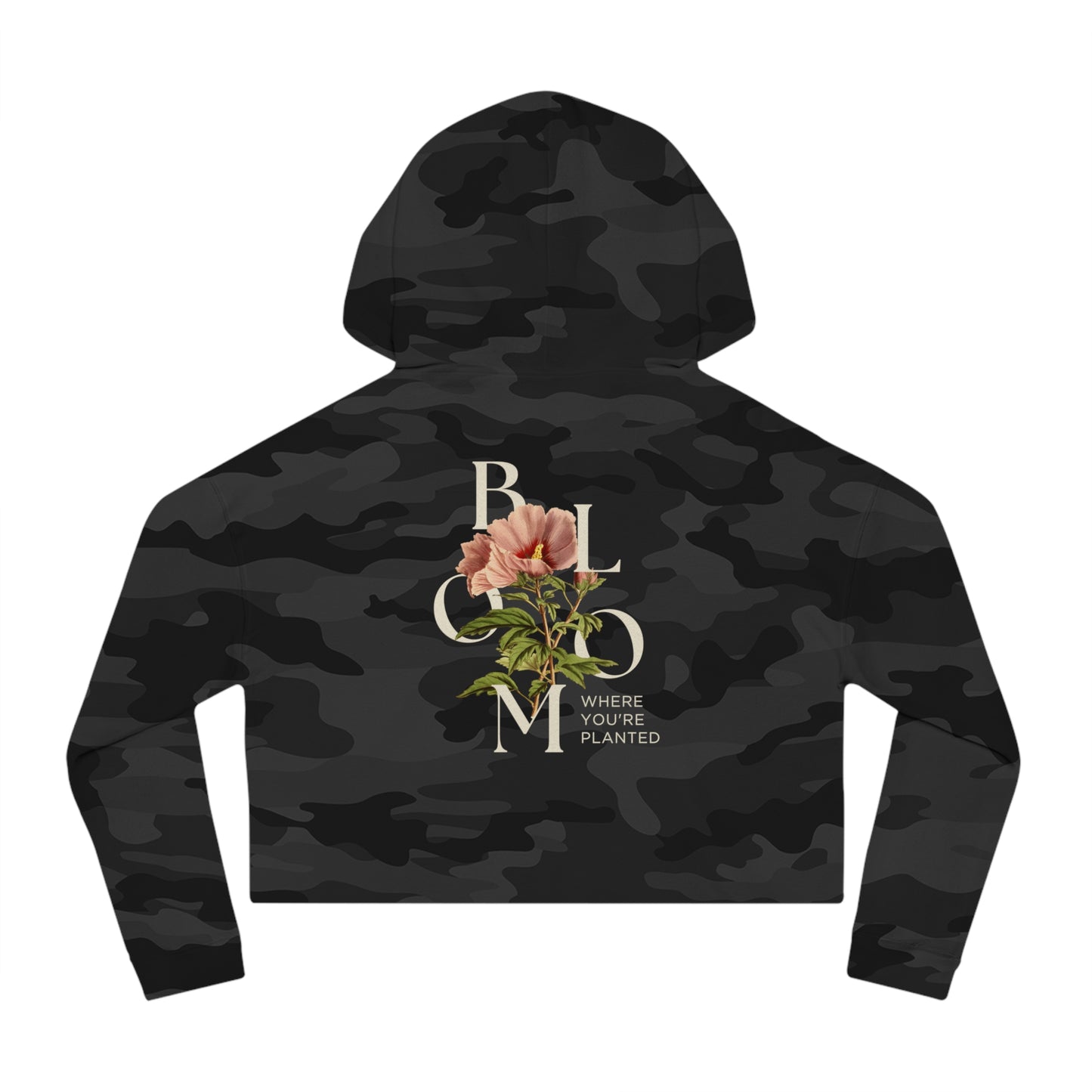 FE BLOOM Women’s Cropped Hooded Sweatshirt