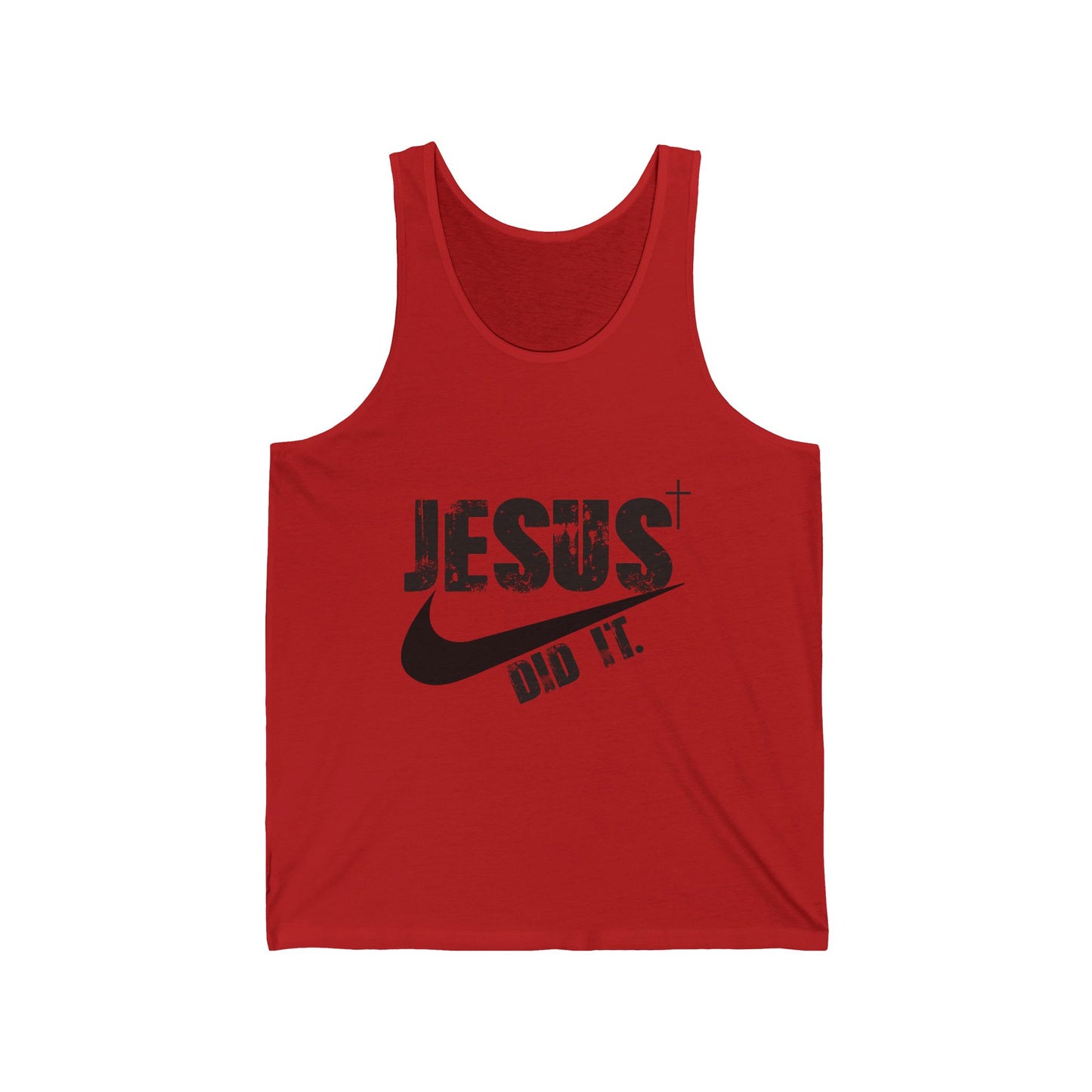 Jesus Did It Unisex Jersey Tank