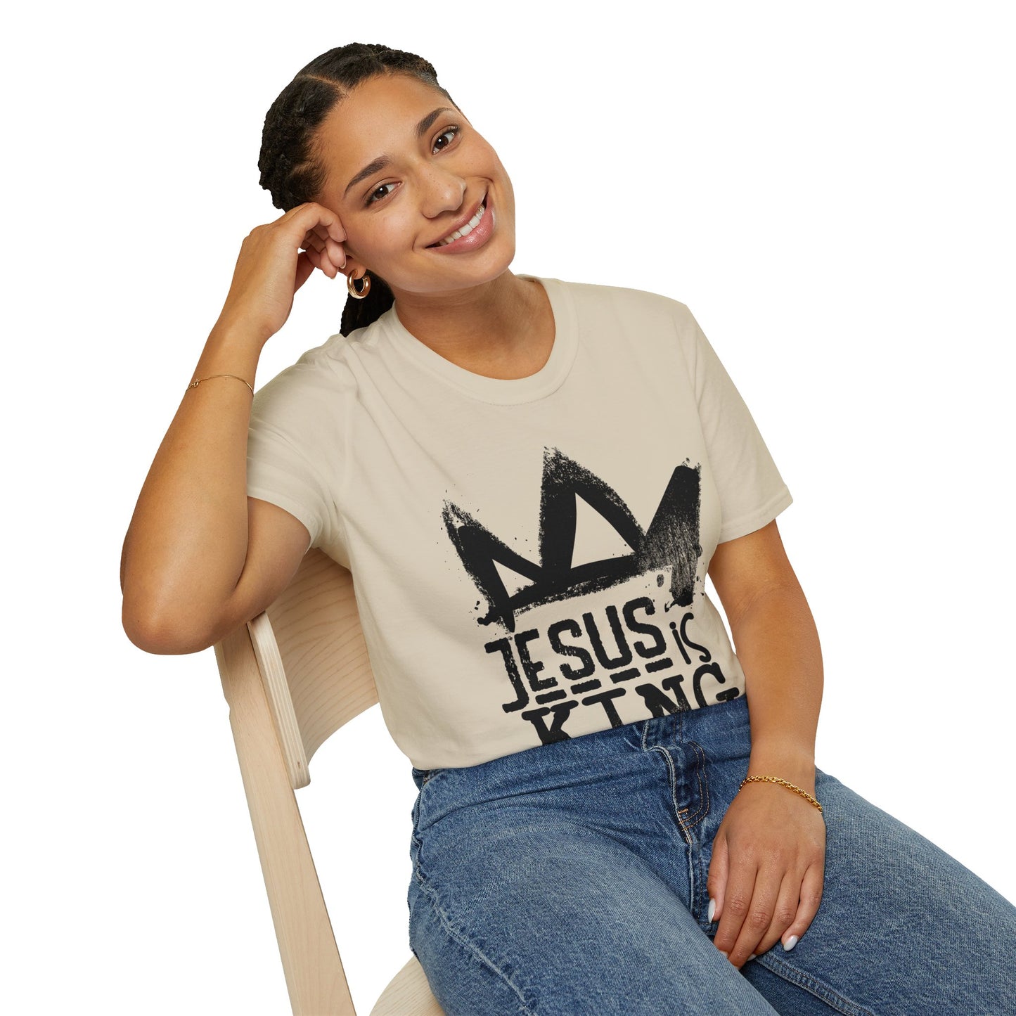 Jesus is King Unisex Softstyle T-Shirt