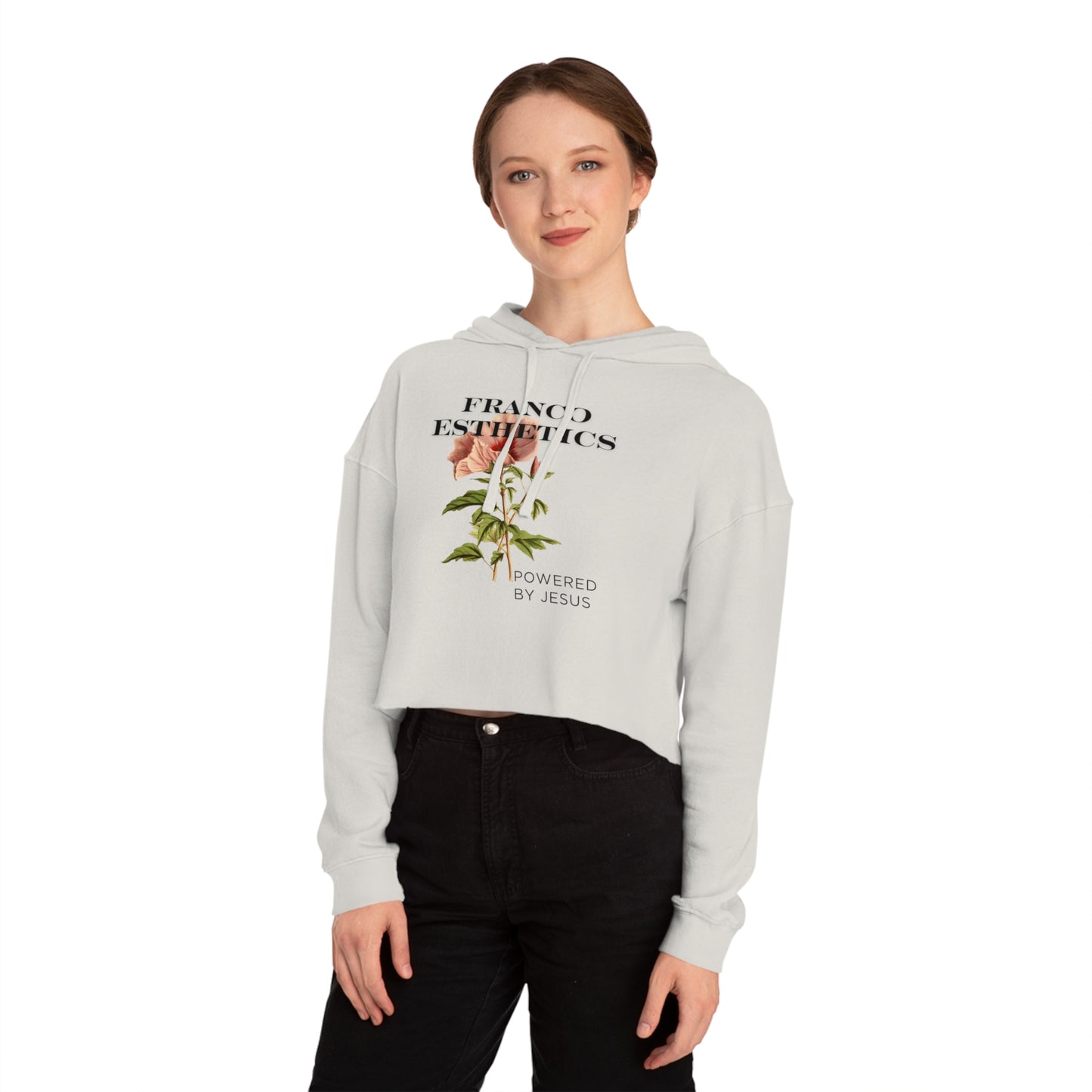 FE BLOOM Women’s Cropped Hooded Sweatshirt