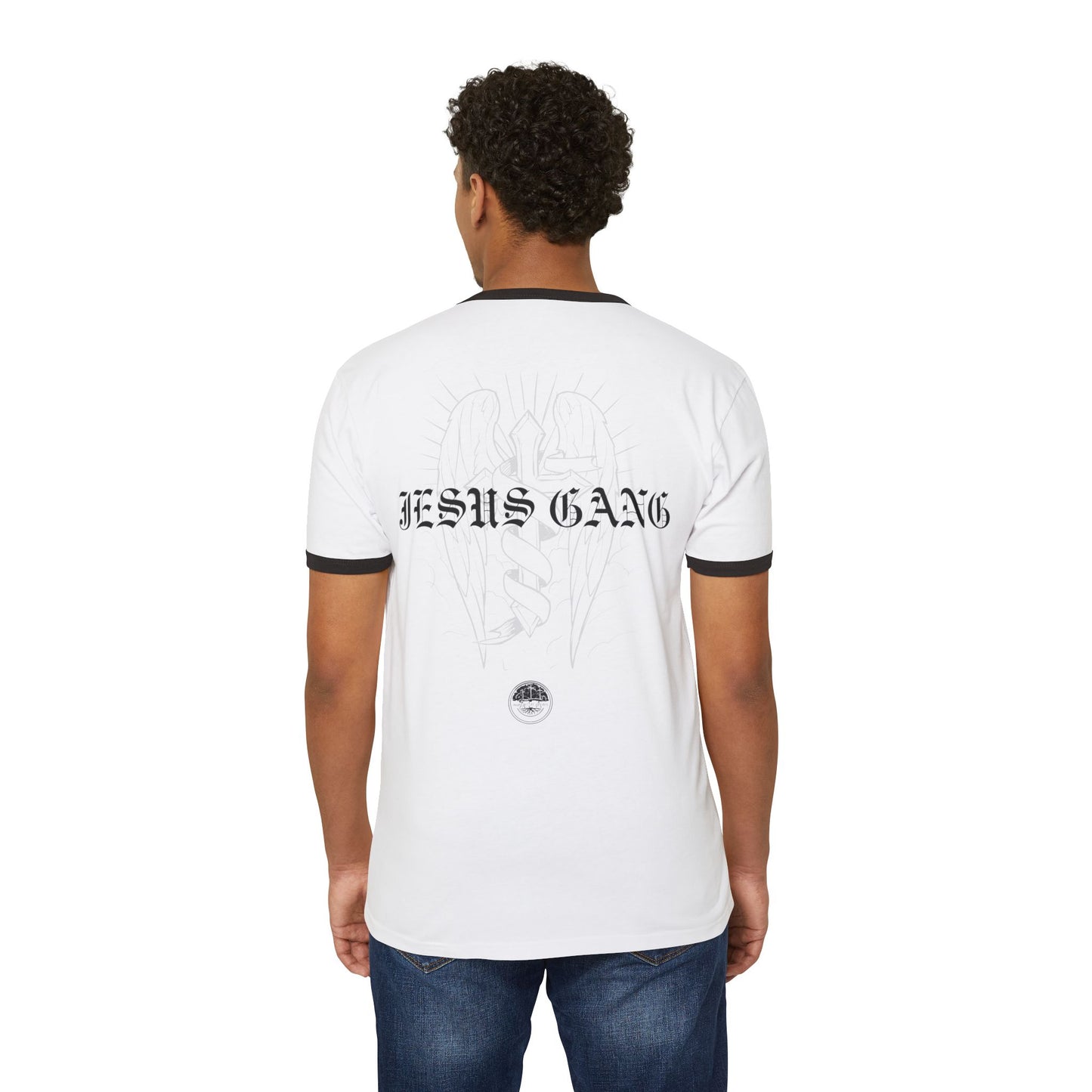 Jesus Gang Editable Year Unisex Cotton Ringer T-Shirt