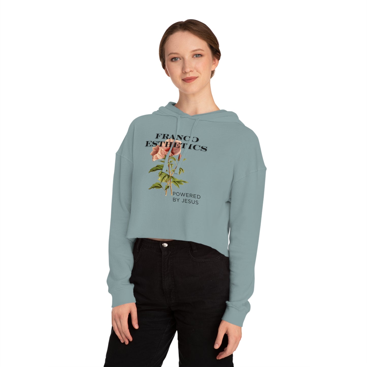 FE BLOOM Women’s Cropped Hooded Sweatshirt