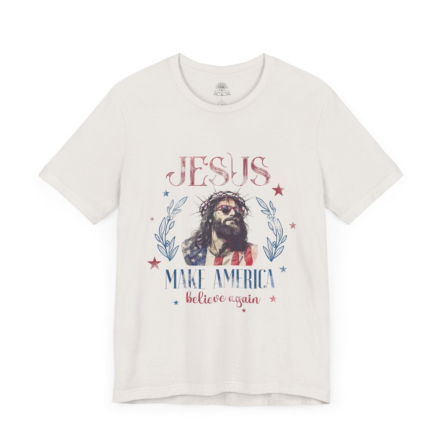 Jesus Make America Pray Again Unisex Jersey Short Sleeve Tee