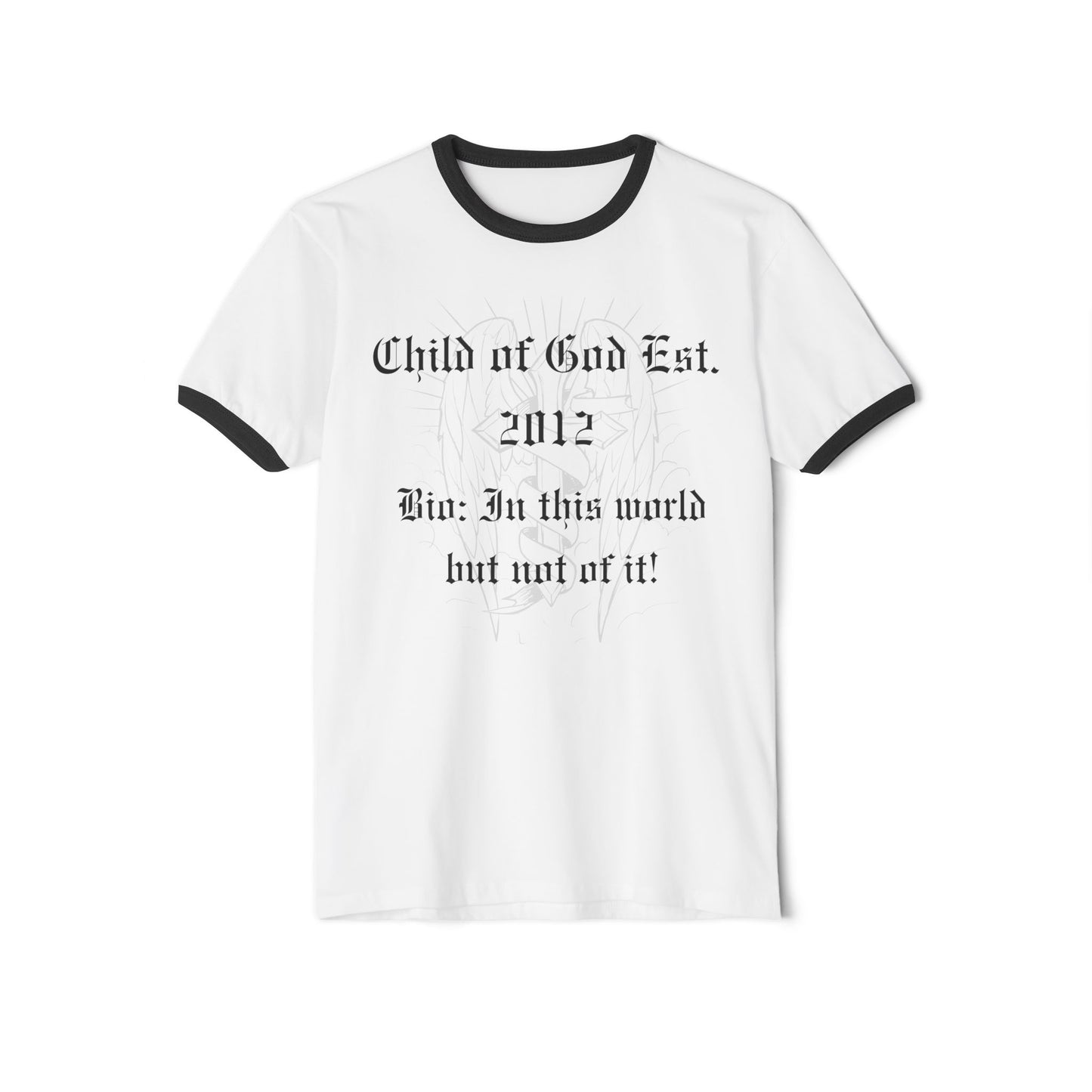 Jesus Gang Editable Year Unisex Cotton Ringer T-Shirt