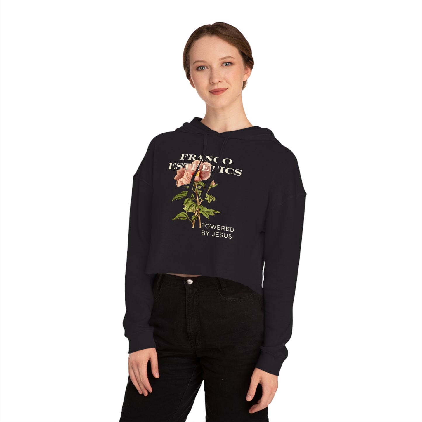 FE BLOOM Women’s Cropped Hooded Sweatshirt