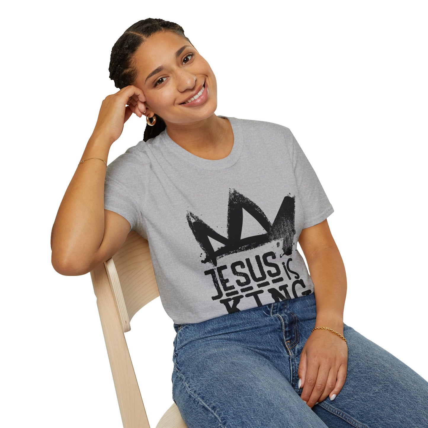 Jesus is King Unisex Softstyle T-Shirt