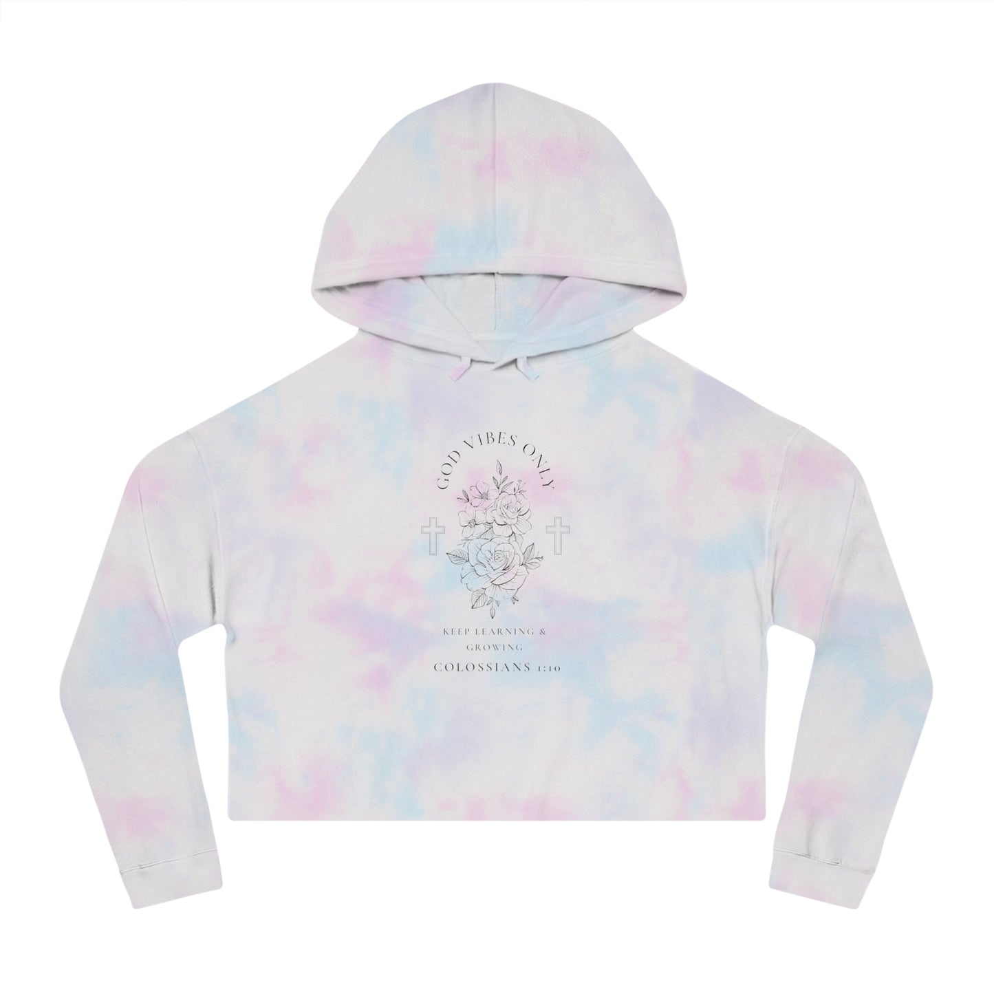 Women’s God Vibes Only Cropped Hooded Sweatshirt