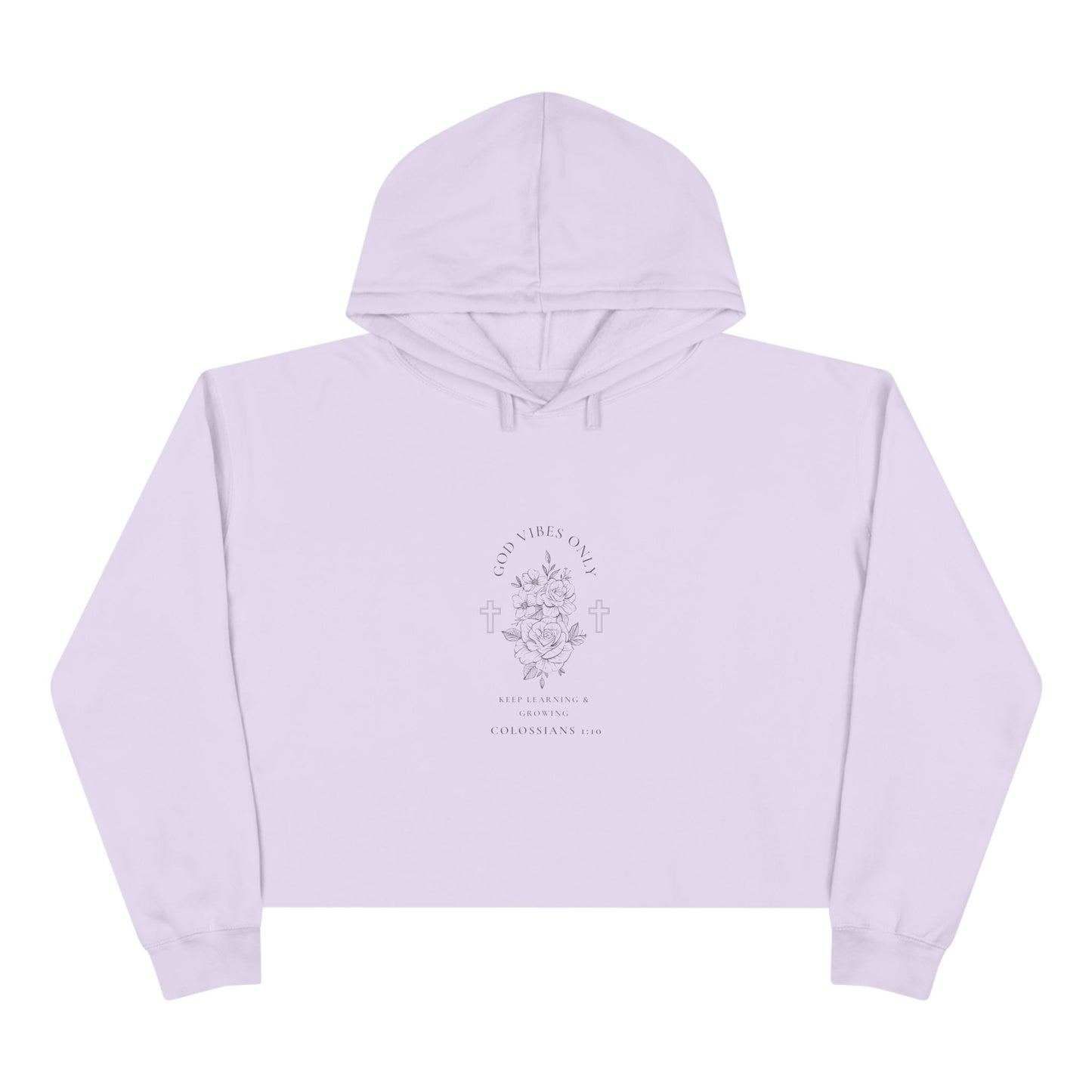 God Vibes Only Crop Hoodie