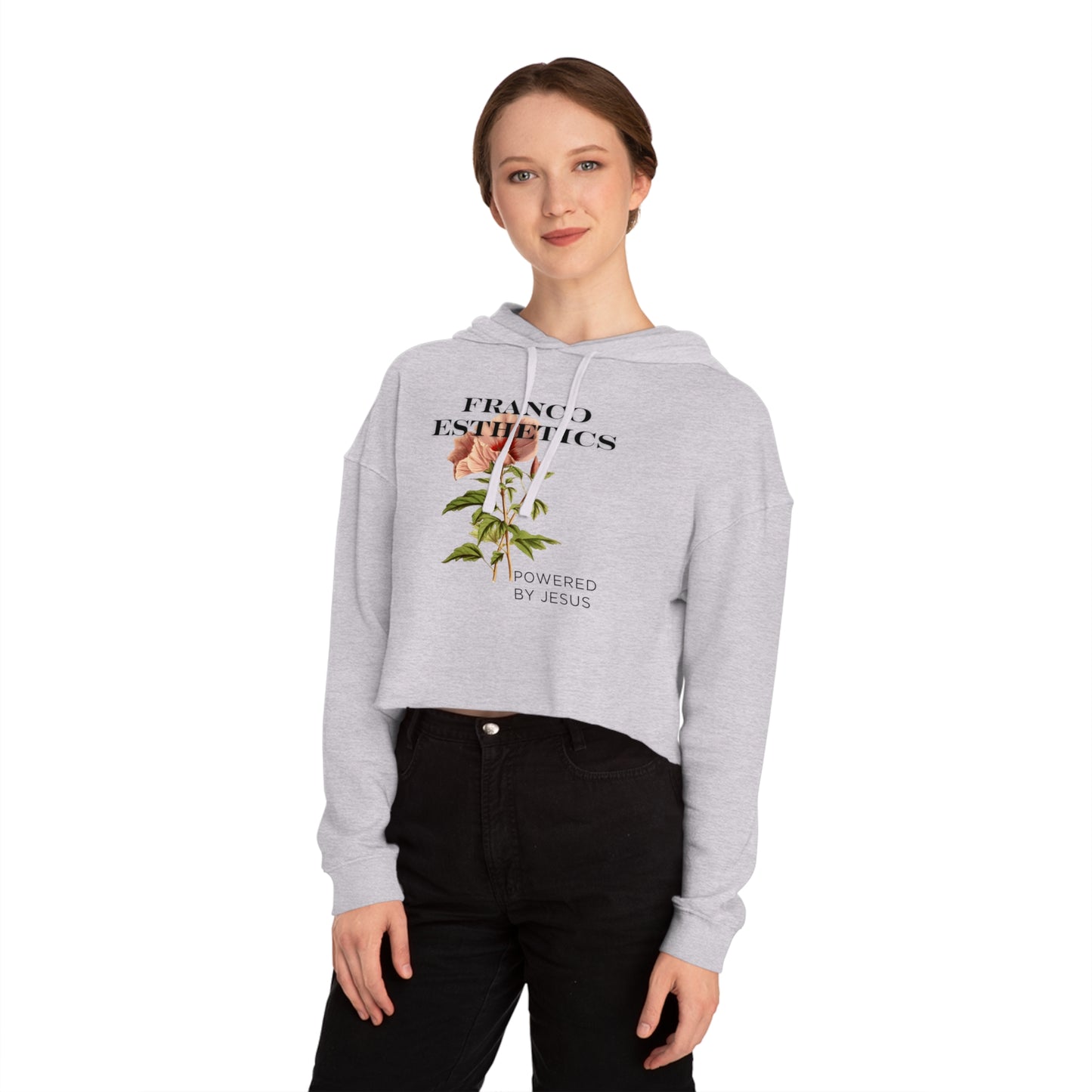 FE BLOOM Women’s Cropped Hooded Sweatshirt