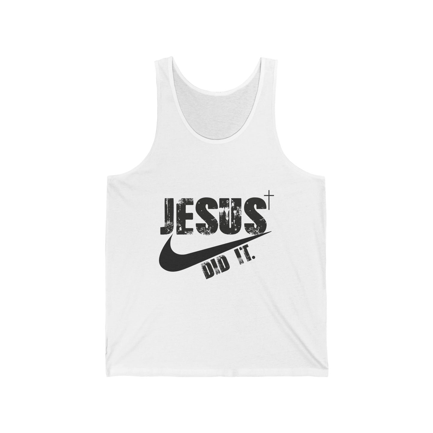 Jesus Did It Unisex Jersey Tank