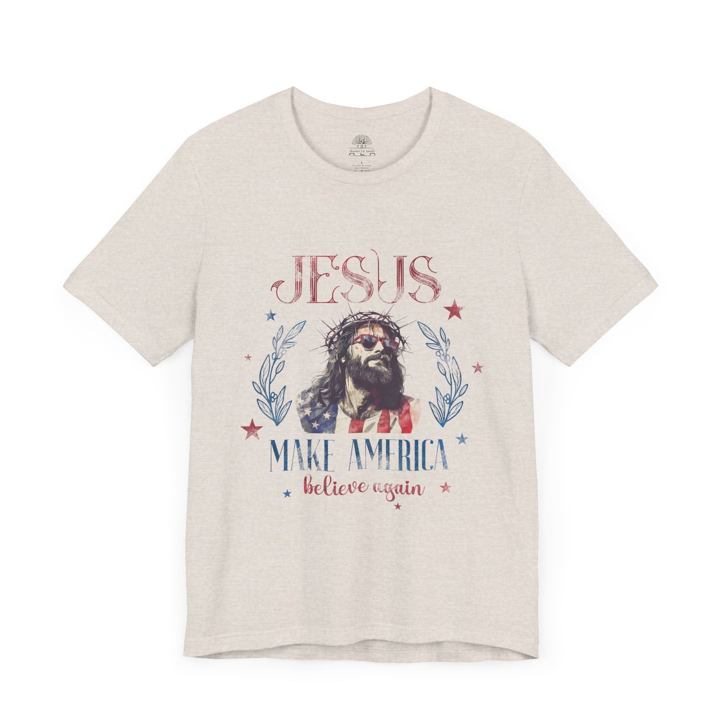 Jesus Make America Pray Again Unisex Jersey Short Sleeve Tee