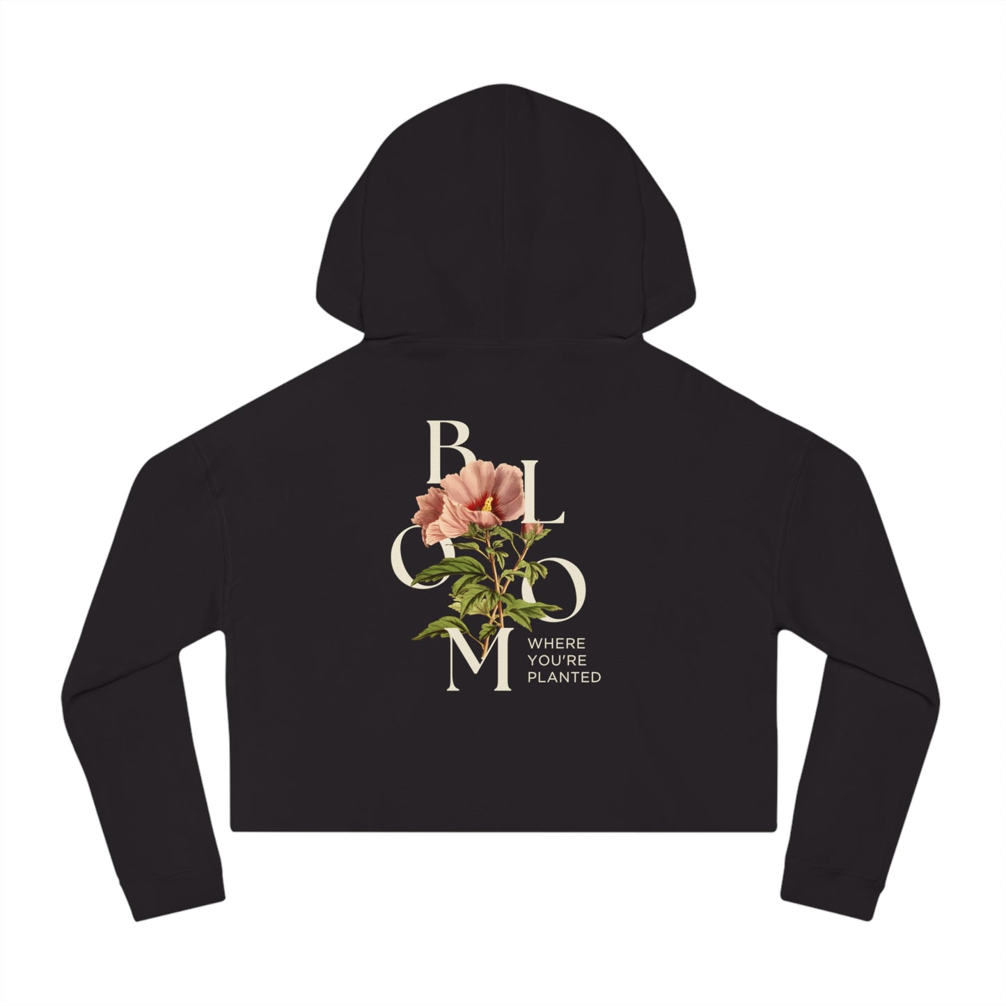 FE BLOOM Women’s Cropped Hooded Sweatshirt