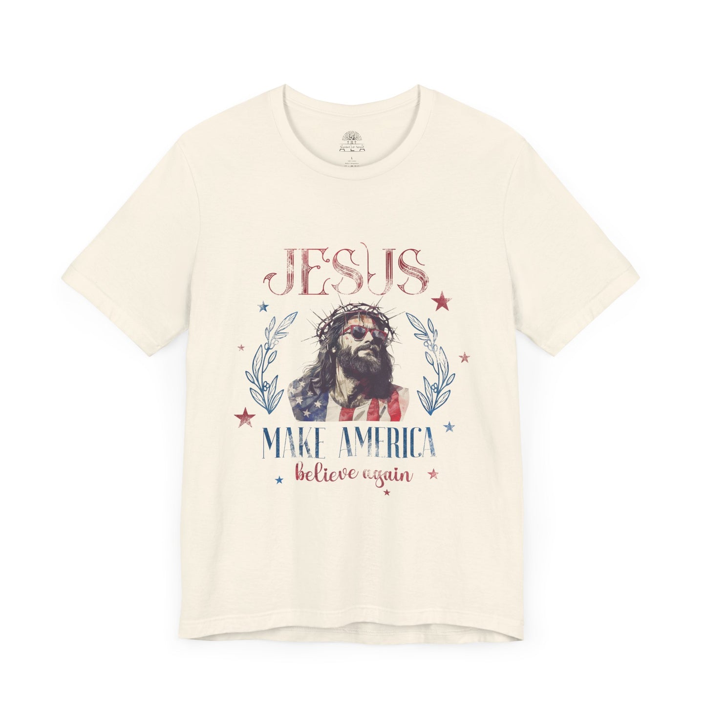 Jesus Make America Pray Again Unisex Jersey Short Sleeve Tee